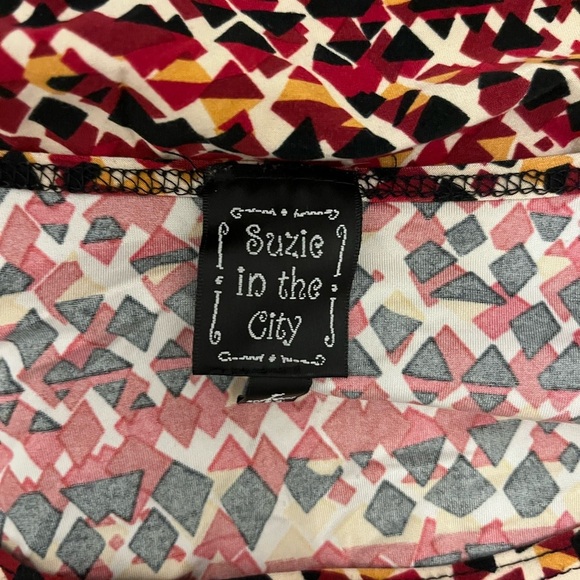 Suzie in the City Multicolor Long Sleeved Patterned Top - Picture 3 of 3